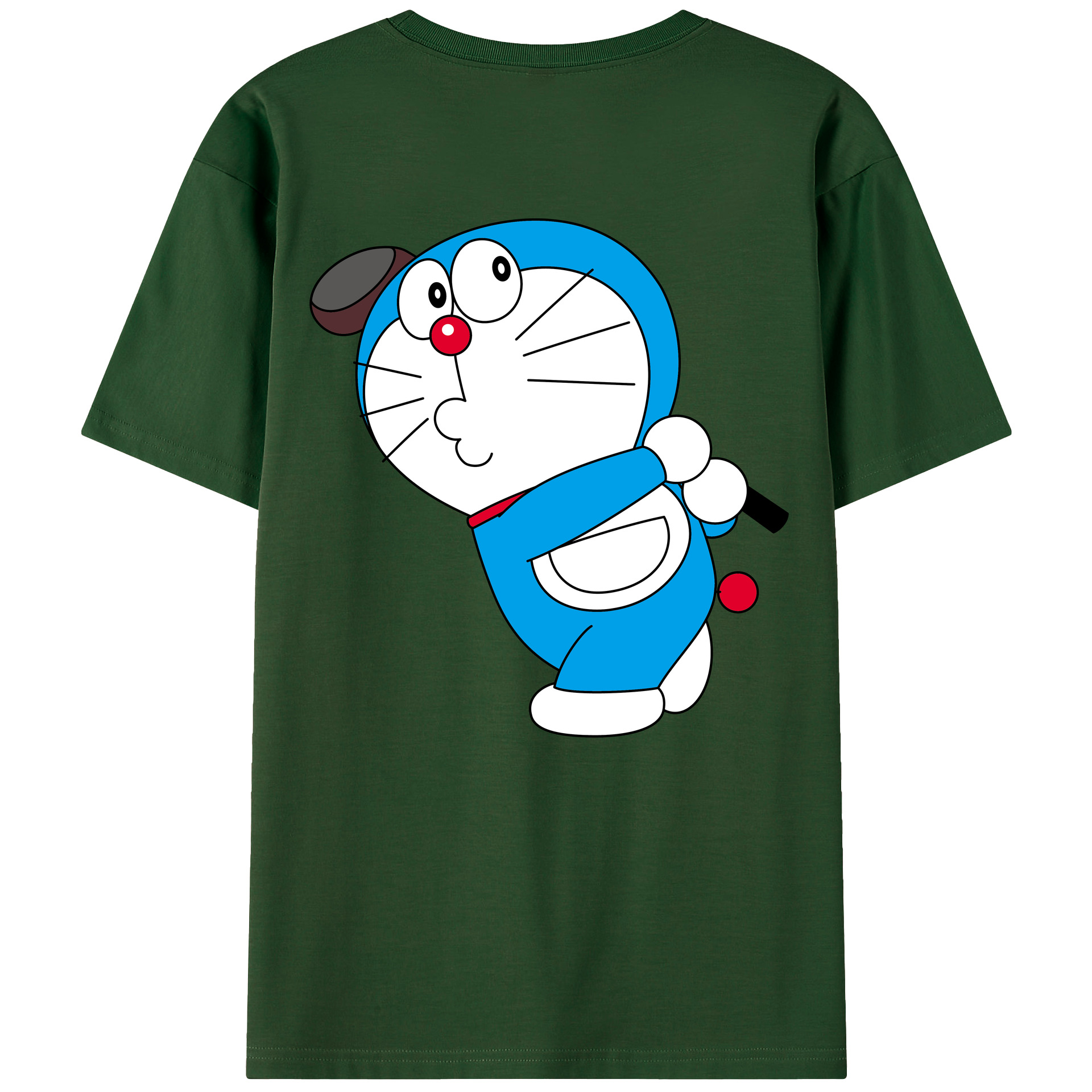 （画像用） ドラえもん Doraemon 綿100％半袖Tシャツ（背面プリント）